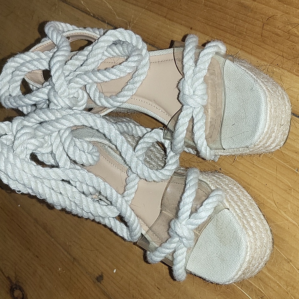 Beach platform sandals